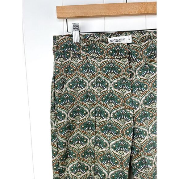Summum Woman High Waist Slim Pant trousers art nouveau cotton stretch broek 34EU - Picture 5 of 15